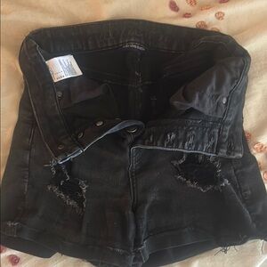 American Eagle Outfitters Black High Waist Shorts